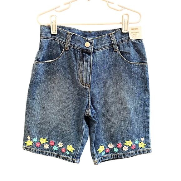 NWT Gymboree Shorts W/Embroidered Flowers, Sz 8 (8C) - Picture 1 of 7